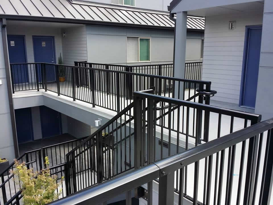 Picket-Aluminum-Railings-2Nd-Level-Walkway picket aluminum railings 2nd level walkway