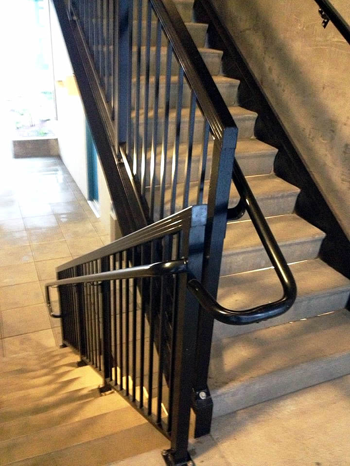 picket aluminum railings pipe handrail