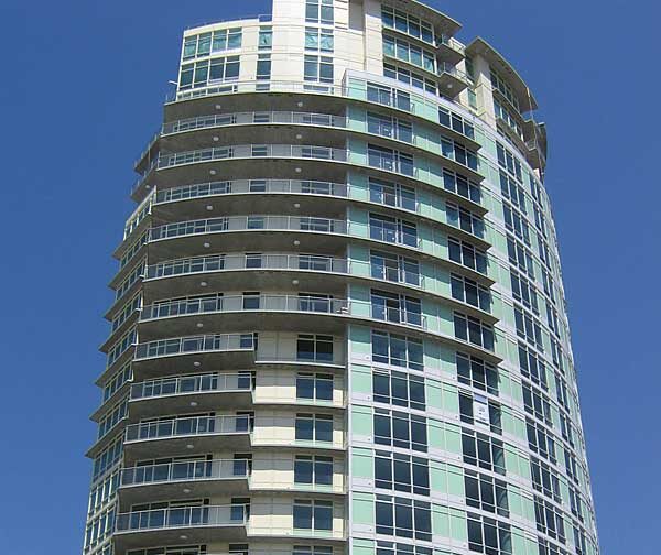 a tall building with many windows
