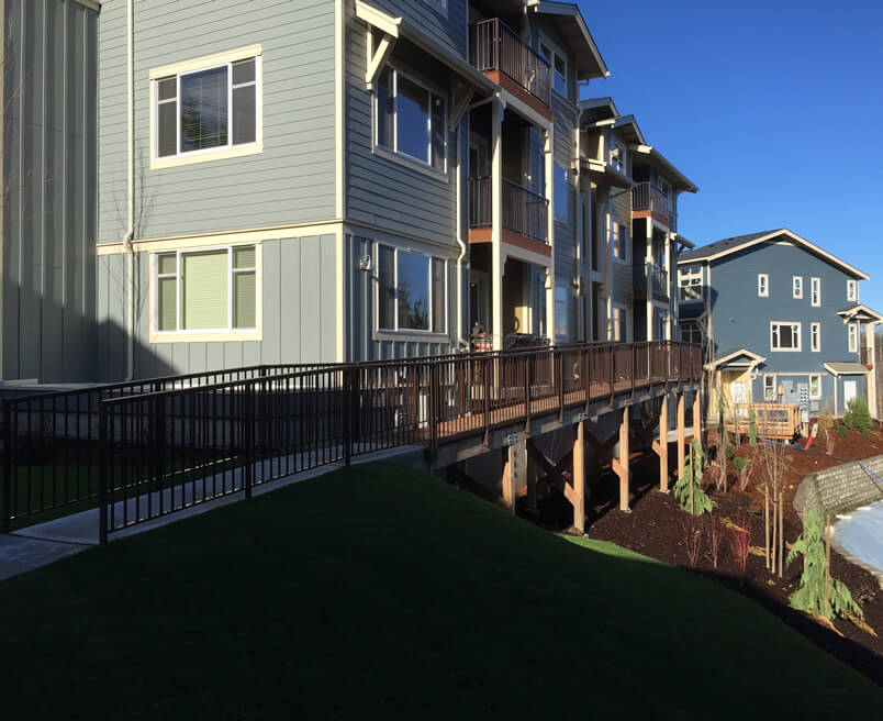 Horizontal Wood Railings