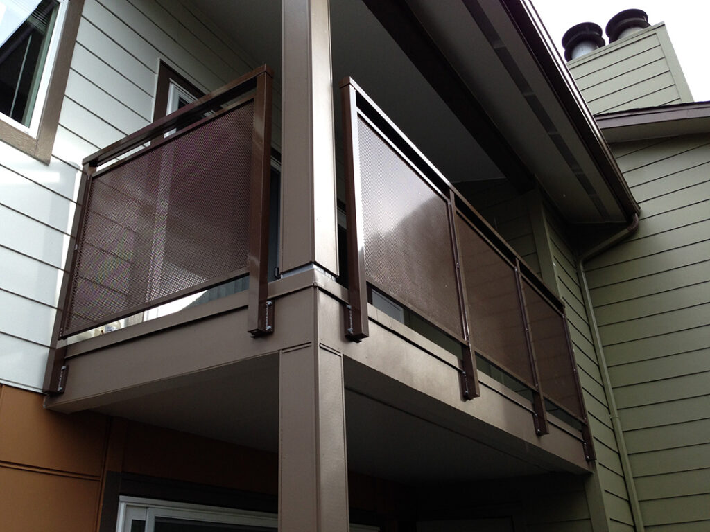 perforated panel stair and handrail 7