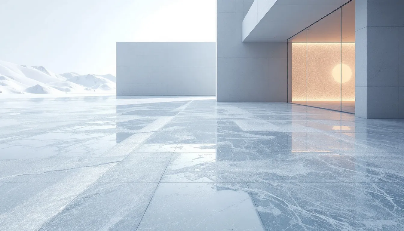 Ice buildup on a surface during winter conditions.