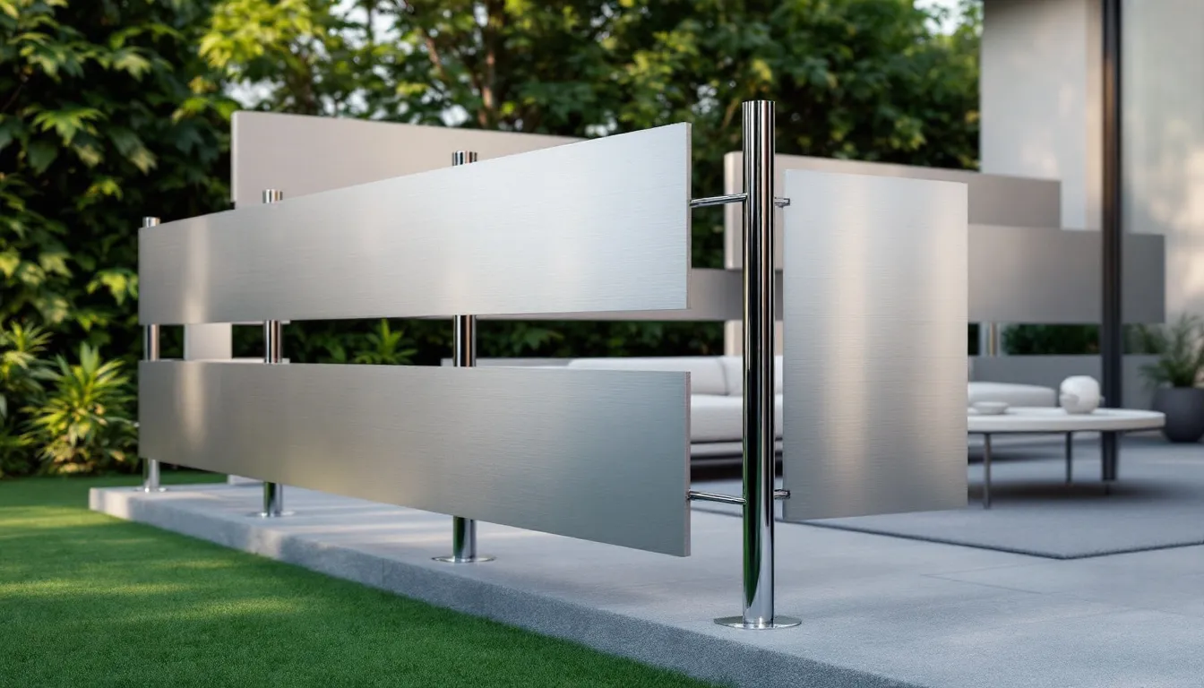 Installation process of aluminum railings.