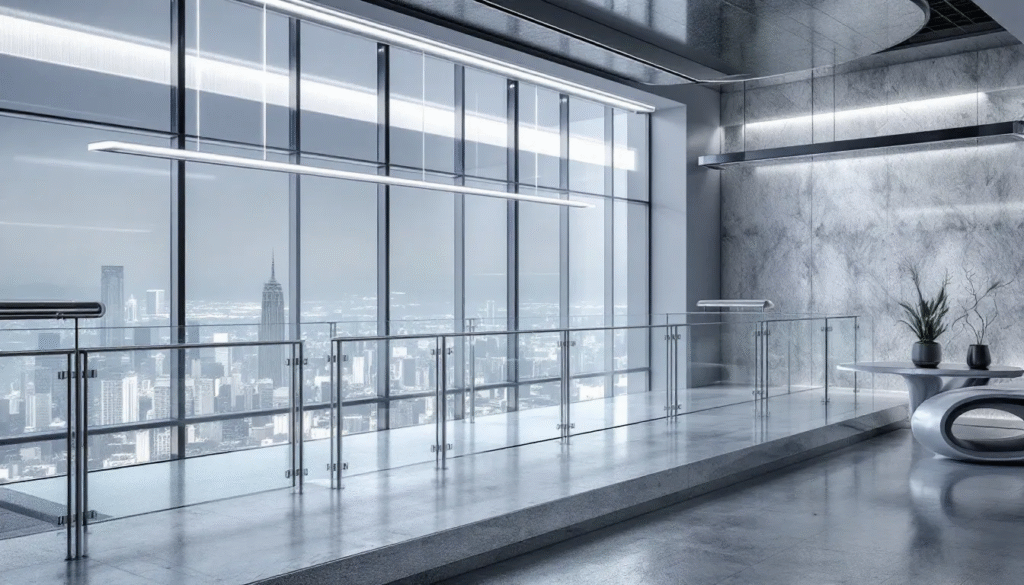 An overview of aluminum railing technology showcasing various railing systems.