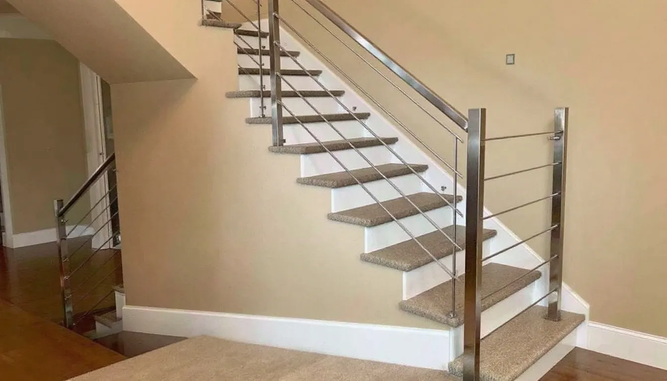Custom metal railings designed for diverse staircase styles.